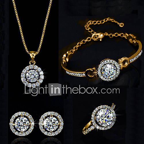 Dames Synthetische Diamant Moissanite Patiencespel Rond Halo Sieraden Set Kristal Kubieke Zirkonia Omvatten Ketting Oorbel Armband Ring Zilver Gouden Voor Bruiloft Feest Verjaardag Verloving huismerk kopen in de aanbieding Dames Synthetische Diamant Moissanite Patiencespel Rond Halo Sieraden Set Kristal Kubieke Zirkonia Omvatten Ketting Oorbel Armband Ring Zilver Gouden Voor Bruiloft Feest Verjaardag Verloving huismerk kopen in de aanbieding