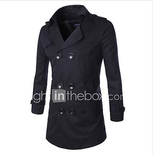 Heren Dagelijks Herfst Winter Lang Trenchcoat Effen Puntige Revers Lange Mouw Wol Rayon Polyester Moderne Style Zwart Khaki Xxl Xxxl 4Xl huismerk kopen in de aanbieding Heren Dagelijks Herfst Winter Lang Trenchcoat Effen Puntige Revers Lange Mouw Wol Rayon Polyester Moderne Style Zwart Khaki Xxl Xxxl 4Xl huismerk kopen in de aanbieding