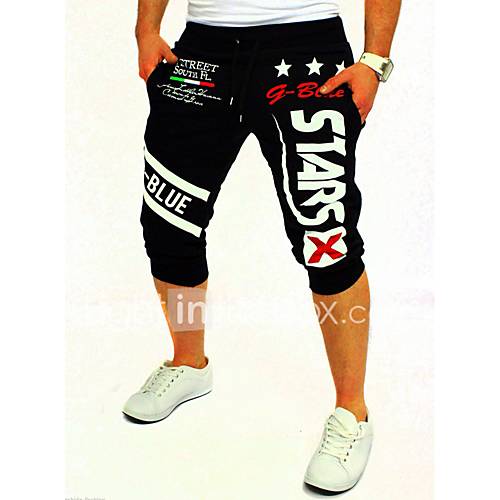Heren Actief Standaard Katoen Joggingbroeken Shorts Broek Print Letter Blauw Sport Weekend huismerk kopen in de aanbieding Heren Actief Standaard Katoen Joggingbroeken Shorts Broek Print Letter Blauw Sport Weekend huismerk kopen in de aanbieding