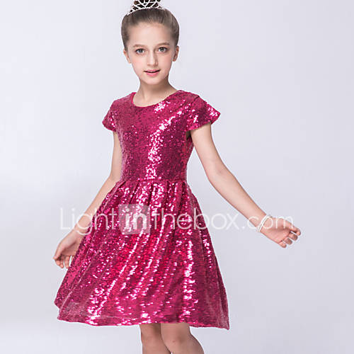 Peuter Meisjes Dagelijks Effen Korte Mouw Polyester Jurk Goud huismerk kopen in de aanbieding Peuter Meisjes Dagelijks Effen Korte Mouw Polyester Jurk Goud huismerk kopen in de aanbieding