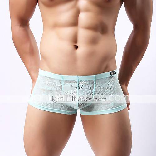 Kant Netstof Jacquard Sexy Boxer Shorts Heren Medium Taille huismerk kopen in de aanbieding