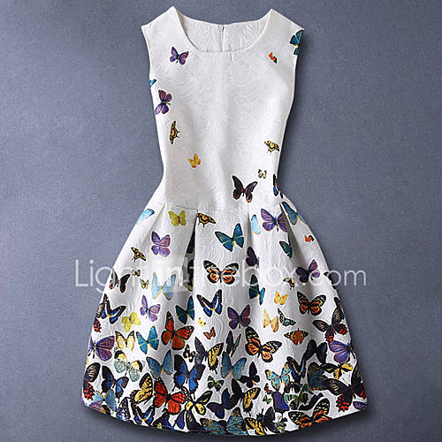 Kinderen Meisjes Standaard Zoet Dagelijks Vlinder Bloemen Print Mouwloos Katoen Jurk Wit huismerk kopen in de aanbieding Kinderen Meisjes Standaard Zoet Dagelijks Vlinder Bloemen Print Mouwloos Katoen Jurk Wit huismerk kopen in de aanbieding