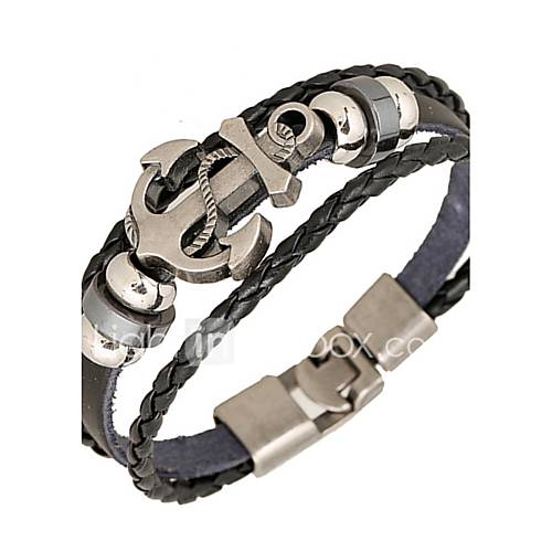 Heren Geweven Wikkelarmbanden Lederen Armbanden Leder Anker Gepersonaliseerde Standaard Punk Inspirerend Sieraden Zwart Bruin Voor Dagelijks Causaal Sport huismerk kopen in de aanbieding Heren Geweven Wikkelarmbanden Lederen Armbanden Leder Anker Gepersonaliseerde Standaard Punk Inspirerend Sieraden Zwart Bruin Voor Dagelijks Causaal Sport huismerk kopen in de aanbieding