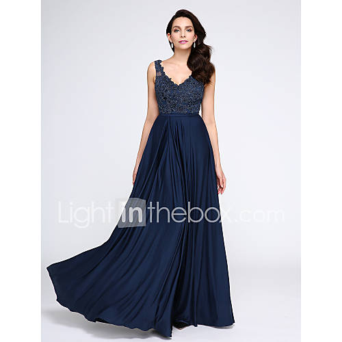A Lijn V Hals Tot De Grond Tule Jersey Lace Bodice Blote Rug Formele Avonden Jurk Met Appliques Door Ts Couture huismerk kopen in de aanbieding A Lijn V Hals Tot De Grond Tule Jersey Lace Bodice Blote Rug Formele Avonden Jurk Met Appliques Door Ts Couture huismerk kopen in de aanbieding