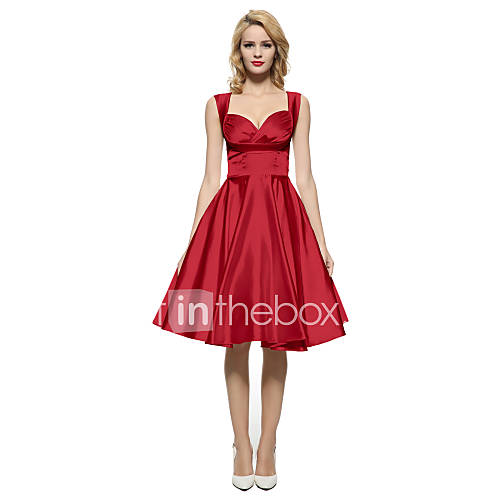 Dames Feest Vintage Verfijnd Schede Klein En Zwart Wijd Uitlopend Jurk Effen Sweetheart Maxi Tot De Knie huismerk kopen in de aanbieding Dames Feest Vintage Verfijnd Schede Klein En Zwart Wijd Uitlopend Jurk Effen Sweetheart Maxi Tot De Knie huismerk kopen in de aanbieding