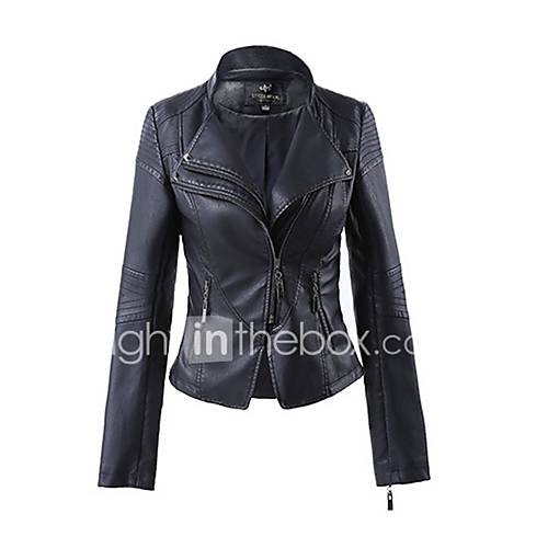 Dames Dagelijks Lente Herfst Kort Leren Jacks Effen V Hals Lange Mouw Pu Wit Zwart Wijn Xxl Xxxl 4Xl huismerk kopen in de aanbieding Dames Dagelijks Lente Herfst Kort Leren Jacks Effen V Hals Lange Mouw Pu Wit Zwart Wijn Xxl Xxxl 4Xl huismerk kopen in de aanbieding