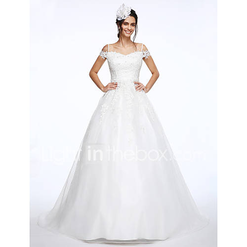 Baljurk Schouderafhangend Hofsleep Organza Beaded Lace Op Maat Gemaakte Trouwjurken Met Kralen Appliques Door Lan Ting Bride huismerk kopen in de aanbieding Baljurk Schouderafhangend Hofsleep Organza Beaded Lace Op Maat Gemaakte Trouwjurken Met Kralen Appliques Door Lan Ting Bride huismerk kopen in de aanbieding