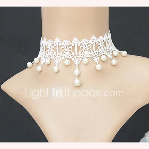 Dames Choker Kettingen Parel Kant Verzilverd Vintage Modieus Bruids Wit Sieraden Voor Bruiloft Feest Cosplay Kostuums huismerk kopen in de aanbieding Dames Choker Kettingen Parel Kant Verzilverd Vintage Modieus Bruids Wit Sieraden Voor Bruiloft Feest Cosplay Kostuums huismerk kopen in de aanbieding