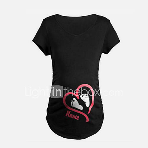 Zwangerschap Schattig Zomer T Shirtcasualdagelijks Effen Ronde Hals Korte Mouw Blauw Zwart Oranje Katoen Spandex Dun huismerk kopen in de aanbieding Zwangerschap Schattig Zomer T Shirtcasualdagelijks Effen Ronde Hals Korte Mouw Blauw Zwart Oranje Katoen Spandex Dun huismerk kopen in de aanbieding
