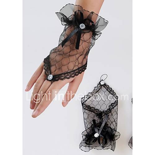 Kant Polslengte Handschoen Bruidshandschoenen Met Strass Bloemen huismerk kopen in de aanbieding Kant Polslengte Handschoen Bruidshandschoenen Met Strass Bloemen huismerk kopen in de aanbieding