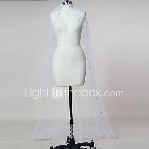 Eenlaags Bruidssluiers Kapelsluiers Met Strass Tule Klassiek huismerk kopen in de aanbieding