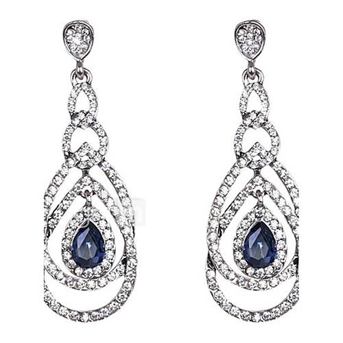 Dames Saffier Peer Druppel Oorbellen Kristal Drop Sieraden Marine Blauw Voor Bruiloft Feest Dagelijks huismerk kopen in de aanbieding Dames Saffier Peer Druppel Oorbellen Kristal Drop Sieraden Marine Blauw Voor Bruiloft Feest Dagelijks huismerk kopen in de aanbieding