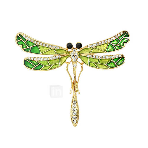 Dames Broches Modieus Broche Sieraden Goud Groen Voor Causaal huismerk kopen in de aanbieding