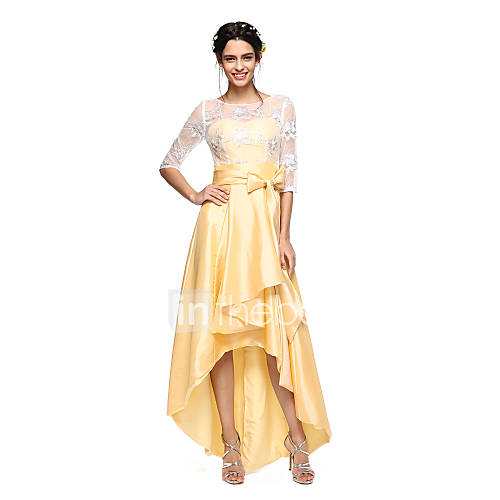 A Lijn Met Sieraad Asymmetrisch Taffeta Pure Kant Bruidsmeisjesjurk Strikken Sjerp Lint Door Lan Ting Bride Illusie Blote Rug huismerk kopen in de aanbieding A Lijn Met Sieraad Asymmetrisch Taffeta Pure Kant Bruidsmeisjesjurk Strikken Sjerp Lint Door Lan Ting Bride Illusie Blote Rug huismerk kopen in de aanbieding