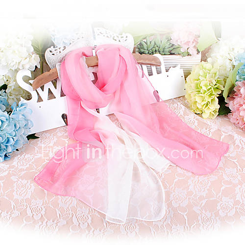 Dames Feest Chiffon Kleurenblok Rechthoekige Sjaal Schattig huismerk kopen in de aanbieding Dames Feest Chiffon Kleurenblok Rechthoekige Sjaal Schattig huismerk kopen in de aanbieding