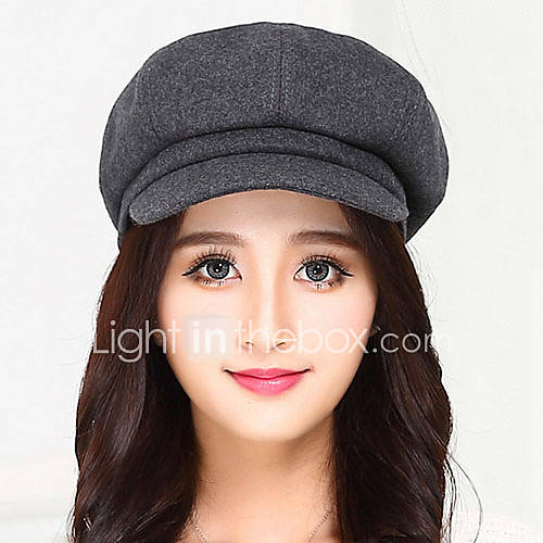 Dames Vintage Katoenmixeffen Baret Zwart Donkergrijs Marineblauw huismerk kopen in de aanbieding