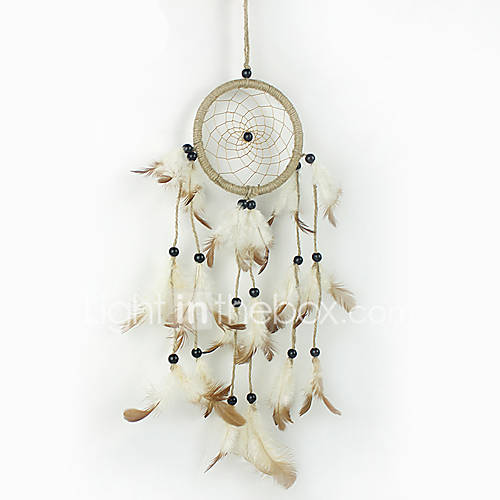 Pastoraal Muurdecoratie Leder Rustiek Muurkunst Dromenvanger Decoratie huismerk kopen in de aanbieding