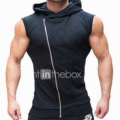 Heren Actief Singlet Sport Effen Capuchon Zwart L Mouwloos Zomer huismerk kopen in de aanbieding Heren Actief Singlet Sport Effen Capuchon Zwart L Mouwloos Zomer huismerk kopen in de aanbieding