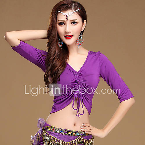 Buikdans Tops Dames Opleiding Katoen Modaal Halve Mouw Top huismerk kopen in de aanbieding