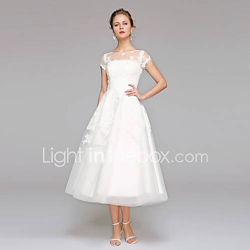 Baljurk Bateau Neck Over De Knie Lace Tulle Op Maat Gemaakte Trouwjurken Met Appliques Kant Door Lan Ting Bride Illusie Open Rug huismerk kopen in de aanbieding Baljurk Bateau Neck Over De Knie Lace Tulle Op Maat Gemaakte Trouwjurken Met Appliques Kant Door Lan Ting Bride Illusie Open Rug huismerk kopen in de aanbieding