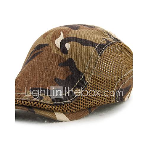 Heren Actief Print Katoencamouflage Baret Zwart Oranje Grijs huismerk kopen in de aanbieding