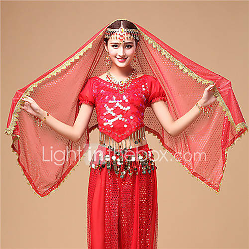 Buikdans Sluier Dames Prestatie Tule Hoofddeksels huismerk kopen in de aanbieding