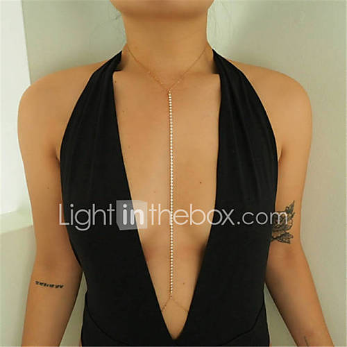 Body Chain Belly Modieus Dames Goud Lichaamssieraden Voor Causaal Strass huismerk kopen in de aanbieding