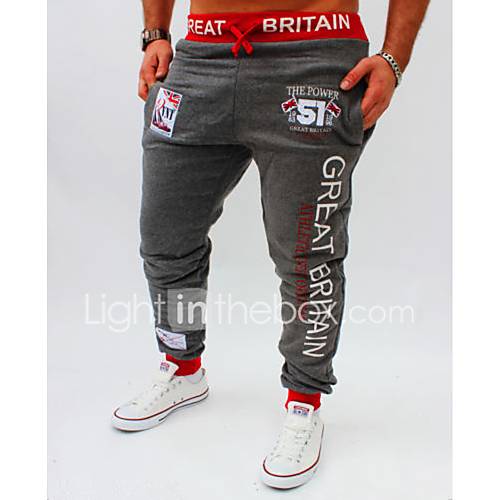 Heren Actief Katoen Slank Ruimvallend Joggingbroeken Broek Letter Print Zwart Sport Zomer Elasticiteit huismerk kopen in de aanbieding Heren Actief Katoen Slank Ruimvallend Joggingbroeken Broek Letter Print Zwart Sport Zomer Elasticiteit huismerk kopen in de aanbieding