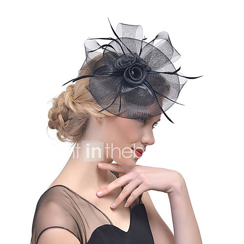 Tule Strass Veer Fascinators Met 1 Bruiloft Speciale Gelegenheden Helm huismerk kopen in de aanbieding Tule Strass Veer Fascinators Met 1 Bruiloft Speciale Gelegenheden Helm huismerk kopen in de aanbieding
