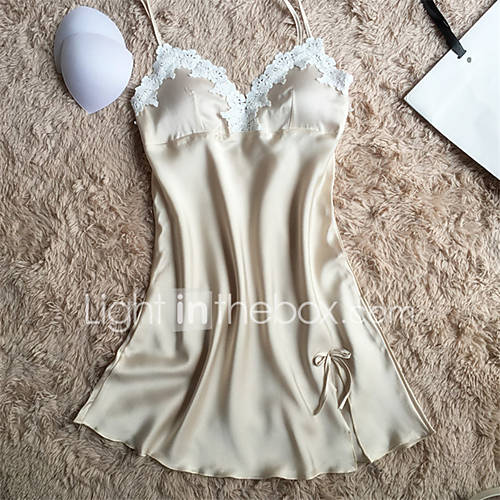 Dames Sexy Satijn Zijde Nachtkleding Patchwork huismerk kopen in de aanbieding Dames Sexy Satijn Zijde Nachtkleding Patchwork huismerk kopen in de aanbieding