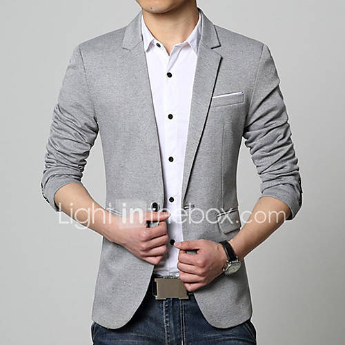 Heren Dagelijks Werk Lente Herfst Grote Maten Normaal Blazer Effen V Hals Lange Mouw Katoen Acryl Blauw Zwart Grijs Xxxl 4Xl Xxxxxl huismerk kopen in de aanbieding Heren Dagelijks Werk Lente Herfst Grote Maten Normaal Blazer Effen V Hals Lange Mouw Katoen Acryl Blauw Zwart Grijs Xxxl 4Xl Xxxxxl huismerk kopen in de aanbieding