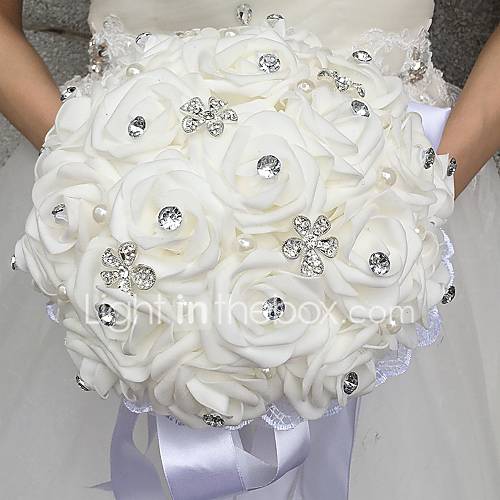 Bruidsboeketten Boeketten Bruiloft Sierstenen Strass Vaahto 1102 Circa 28Cm huismerk kopen in de aanbieding