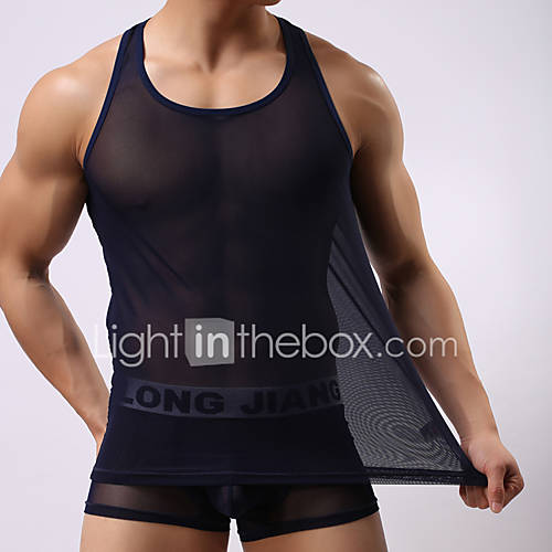 Netstof Effen Super Sexy Onderhemd Heren huismerk kopen in de aanbieding