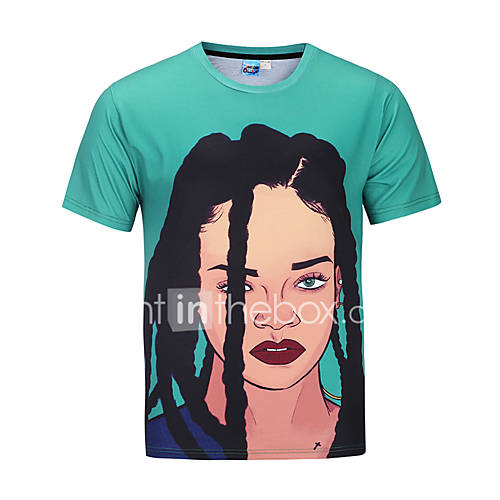 Heren Punk Gothic T Shirt Ronde Hals Klaver Xl Korte Mouw Zomer huismerk kopen in de aanbieding