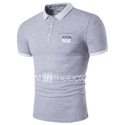 Heren Street Chic Polo Katoen Effen Overhemdkraag Zwart Xxxl Korte Mouw huismerk kopen in de aanbieding