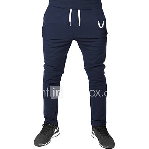 Heren Actief Street Chic Katoen Ruim Joggingbroeken Broek Effen Donkergrijs Weekend huismerk kopen in de aanbieding