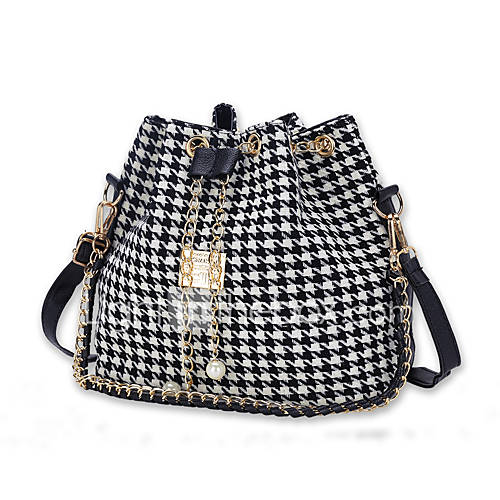 Dames Tassen Polyesteri Schoudertas Geometrisch Wit Zwart huismerk kopen in de aanbieding Dames Tassen Polyesteri Schoudertas Geometrisch Wit Zwart huismerk kopen in de aanbieding
