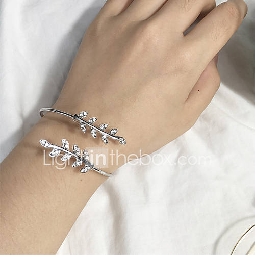 Dames Cuff Armbanden Bladvorm Modieus Sieraden Zilver Goud Rose Voor Dagelijks huismerk kopen in de aanbieding Dames Cuff Armbanden Bladvorm Modieus Sieraden Zilver Goud Rose Voor Dagelijks huismerk kopen in de aanbieding