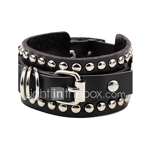 Heren Dames Siernagel Lederen Armbanden Leder Knoop Gepersonaliseerde Punk Sieraden Wit Zwart Voor Causaal Uitgaan huismerk kopen in de aanbieding Heren Dames Siernagel Lederen Armbanden Leder Knoop Gepersonaliseerde Punk Sieraden Wit Zwart Voor Causaal Uitgaan huismerk kopen in de aanbieding