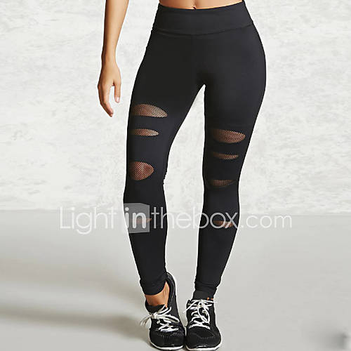Dames Gerafeld Legging Effen Netstof Medium Taille huismerk kopen in de aanbieding Dames Gerafeld Legging Effen Netstof Medium Taille huismerk kopen in de aanbieding