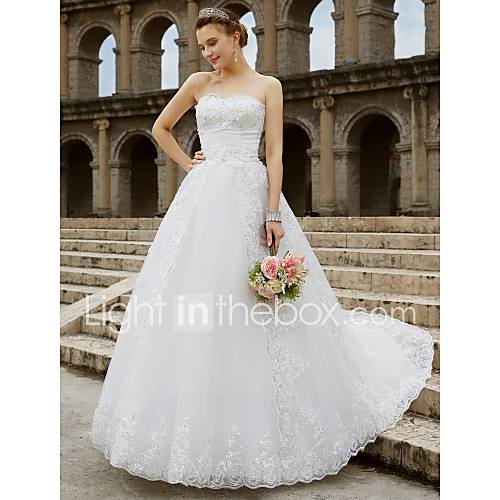 Baljurk Strapless Kapelsleep Tule Glitter Kant Op Maat Gemaakte Trouwjurken Met Kralen Strikken Door Lan Ting Bride Open Rug huismerk kopen in de aanbieding Baljurk Strapless Kapelsleep Tule Glitter Kant Op Maat Gemaakte Trouwjurken Met Kralen Strikken Door Lan Ting Bride Open Rug huismerk kopen in de aanbieding