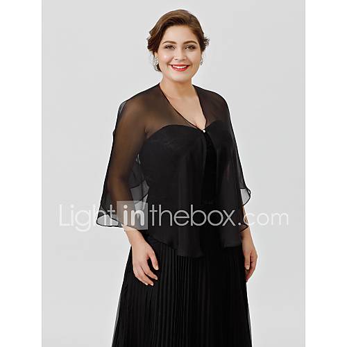 Mouwloos Chiffon Bruiloft Feest Uitgaan Damesomslag Met Knopen Korte Cape huismerk kopen in de aanbieding Mouwloos Chiffon Bruiloft Feest Uitgaan Damesomslag Met Knopen Korte Cape huismerk kopen in de aanbieding