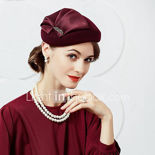 Wol Zijde Kentucky Derby Hat Hatut Met 1 Bruiloft Feest Uitgaan Helm huismerk kopen in de aanbieding