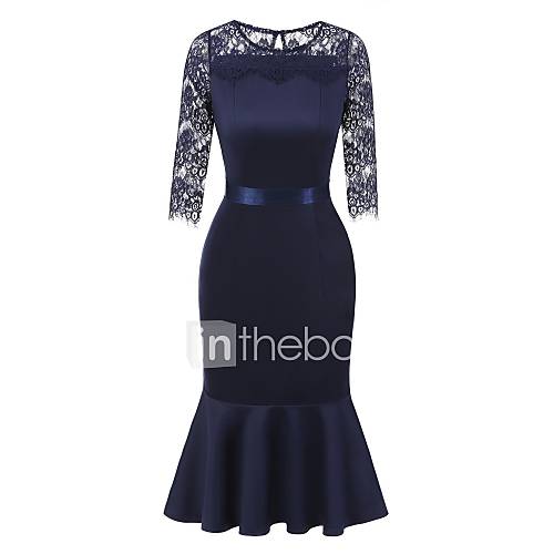 Dames Slank Schede Wijd Uitlopend Jurk Effen V Hals Midi Ruche huismerk kopen in de aanbieding Dames Slank Schede Wijd Uitlopend Jurk Effen V Hals Midi Ruche huismerk kopen in de aanbieding