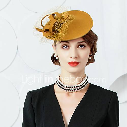 Wol Tule Kentucky Derby Hat Fascinators Hatut Met 1 Bruiloft Feest Uitgaan Helm huismerk kopen in de aanbieding Wol Tule Kentucky Derby Hat Fascinators Hatut Met 1 Bruiloft Feest Uitgaan Helm huismerk kopen in de aanbieding