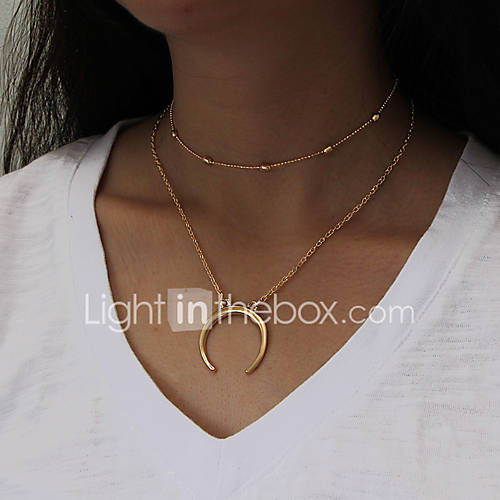Dames Choker Kettingen Hangertjes Ketting Hangers Moon Crescent Dubbele Hoorn Gepersonaliseerde Hangende Stijl Modieus Euramerican Goud Zilver Sieraden Voor Feest Speciale huismerk kopen in de aanbieding Dames Choker Kettingen Hangertjes Ketting Hangers Moon Crescent Dubbele Hoorn Gepersonaliseerde Hangende Stijl Modieus Euramerican Goud Zilver Sieraden Voor Feest Speciale huismerk kopen in de aanbieding