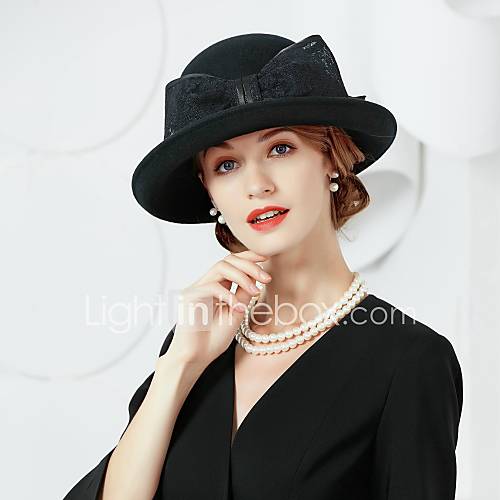 Wol Vlas Kentucky Derby Hat Hatut Met 1 Speciale Gelegenheden Feest Uitgaan Helm huismerk kopen in de aanbieding