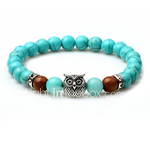 Heren Turkoois Kralenarmband Dier Armbanden Sieraden Voor Straat Uitgaan huismerk kopen in de aanbieding