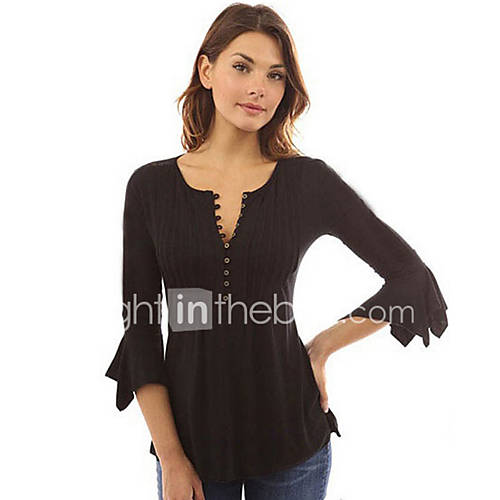 Dames Street Chic Punk Gothic Blouse Katoen Uitgaan Effen V Hals Zwart Xxl huismerk kopen in de aanbieding Dames Street Chic Punk Gothic Blouse Katoen Uitgaan Effen V Hals Zwart Xxl huismerk kopen in de aanbieding