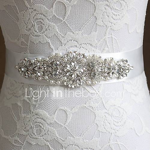 Grosgrain Bruiloft Feest Uitgaan Sjerp Met Strass Strik Sjerpen huismerk kopen in de aanbieding